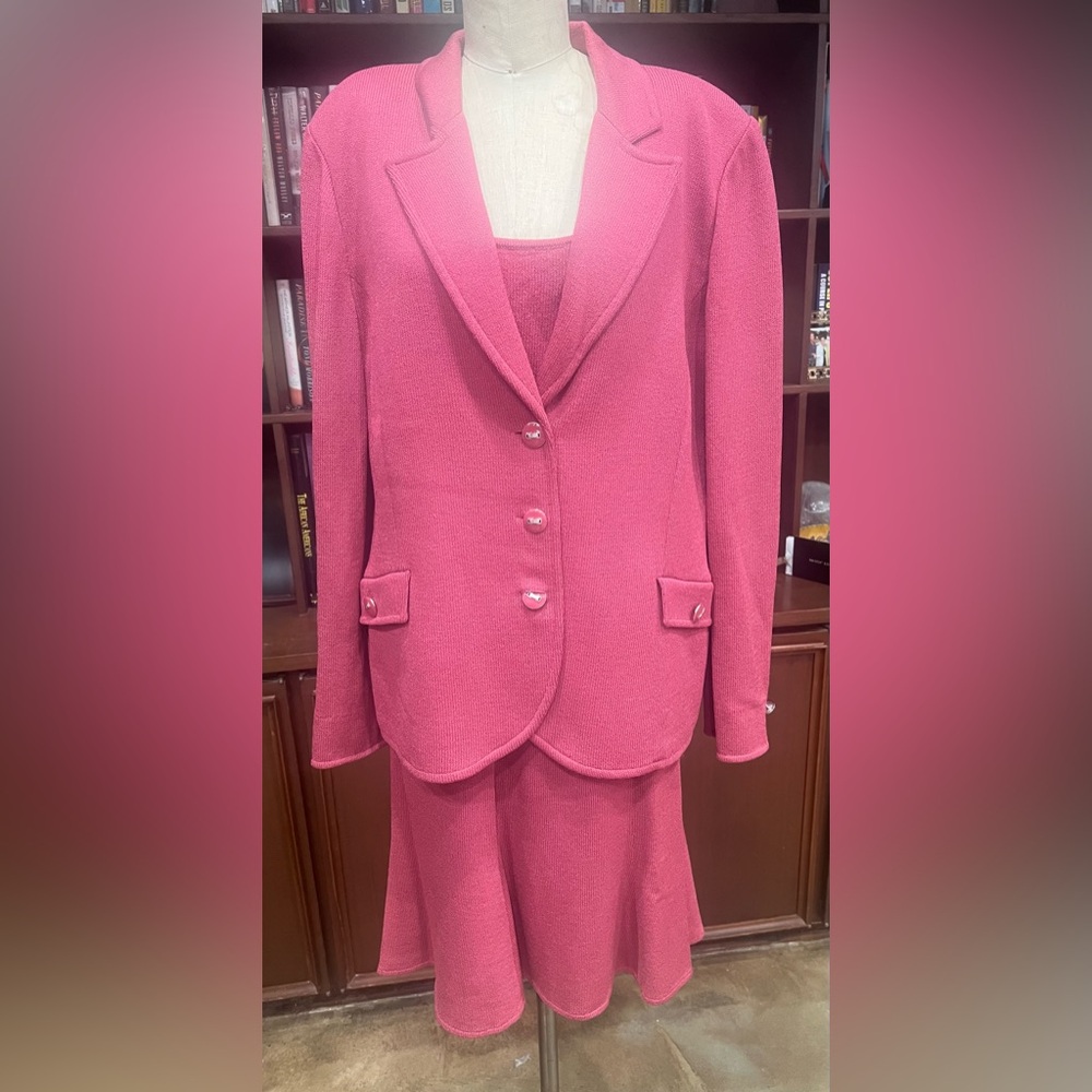 ST JOHN COLLECTION 3 PC SANTANA KNIT SUIT 14
